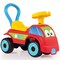 Dolu: Walk & Drive: Foot-To-Floor Car - Red & Blue - Ride-On Toy Vehicle, Horn, Storage Seat, Push-Pull Handle, Indoor-Outdoor Play, Toddlers 12mo+